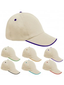 Biyeli Renkli Siper Şapka